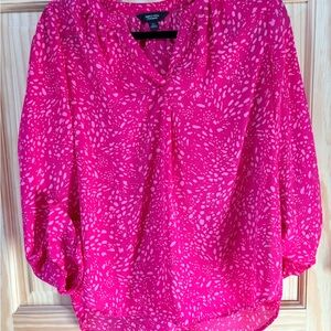 Simply Vera Vera Wang Fuchsia Blouse